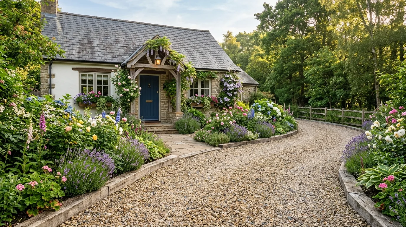 Tree-Lined Driveway Opening